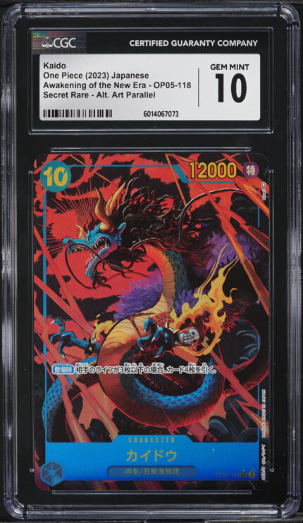 2023 One Piece Japanese Awakening Of The New Era Kaido #OP05-118 CGC 10 GEM MINT