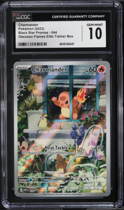 2023 Pokemon SV Black Star Promo Obsidian Flames ETB Charmander #44 CGC 10 GEM