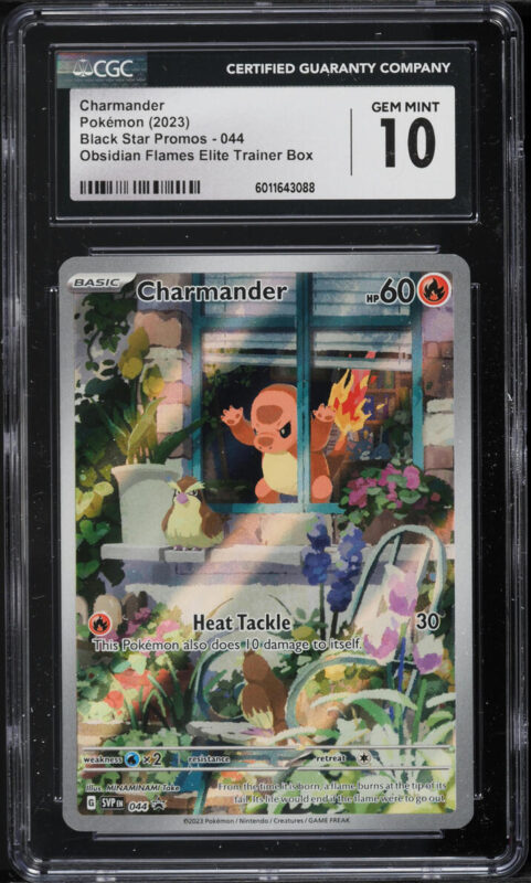 2023 Pokemon SV Black Star Promo Obsidian Flames ETB Charmander #44 CGC 10 GEM