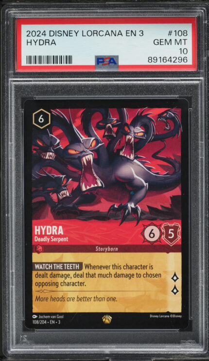 2024 Disney Lorcana Into The Inklands Hydra #108 PSA 10 GEM MINT