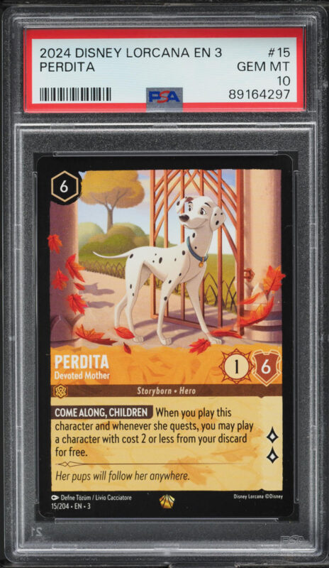 2024 Disney Lorcana Into The Inklands Perdita #15 PSA 10 GEM MINT